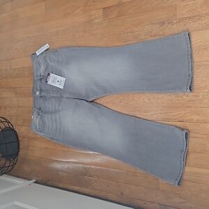 GLORIA VANDERBILT BRAND WOMEN'S PLUS SIZE PETITE GRAY BOOTCUT JEANS SIZE 16P